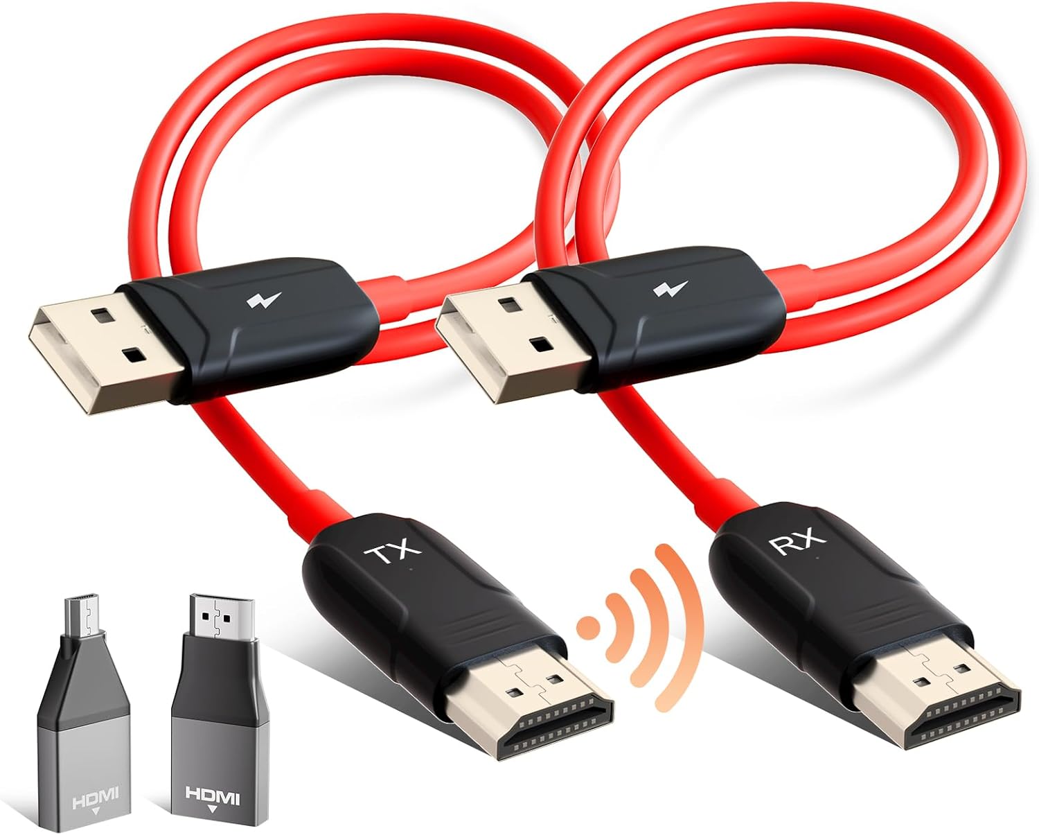 Wireless HDMI Transmitter and Receiver Wireless Extender for TV Streaming