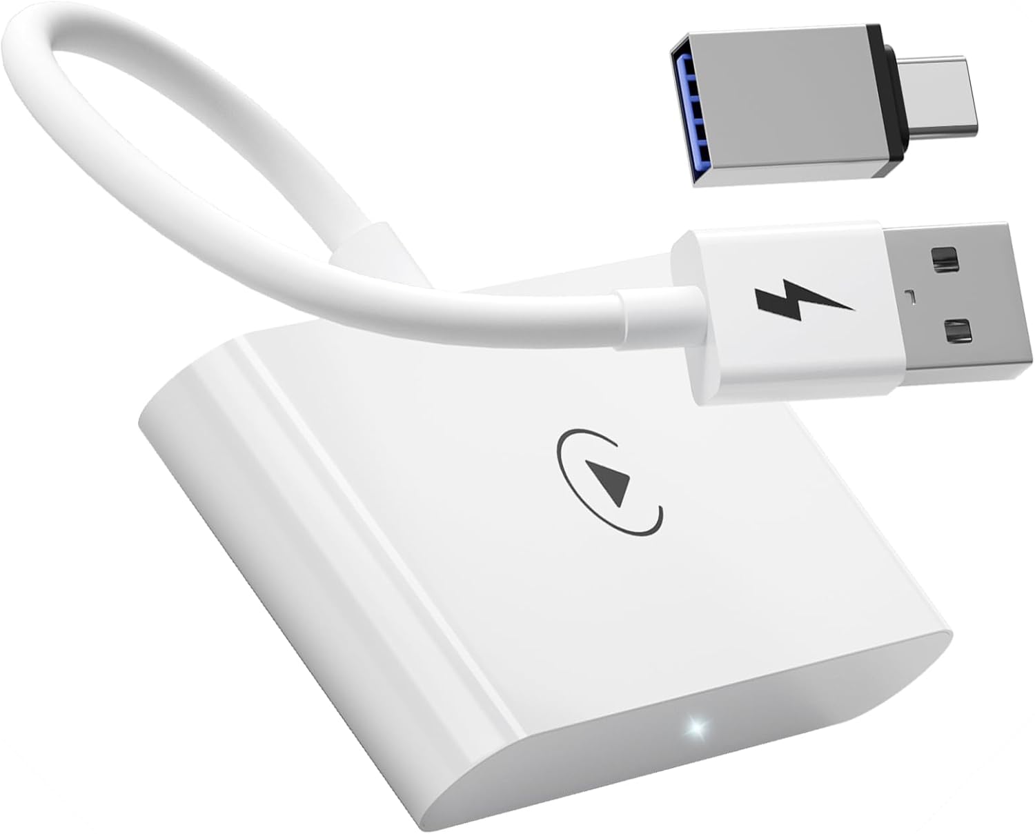 FEINODI Wireless CarPlay iPhone Adapter, 5Ghz WiFi Auto-Connect, Support iOS 13+