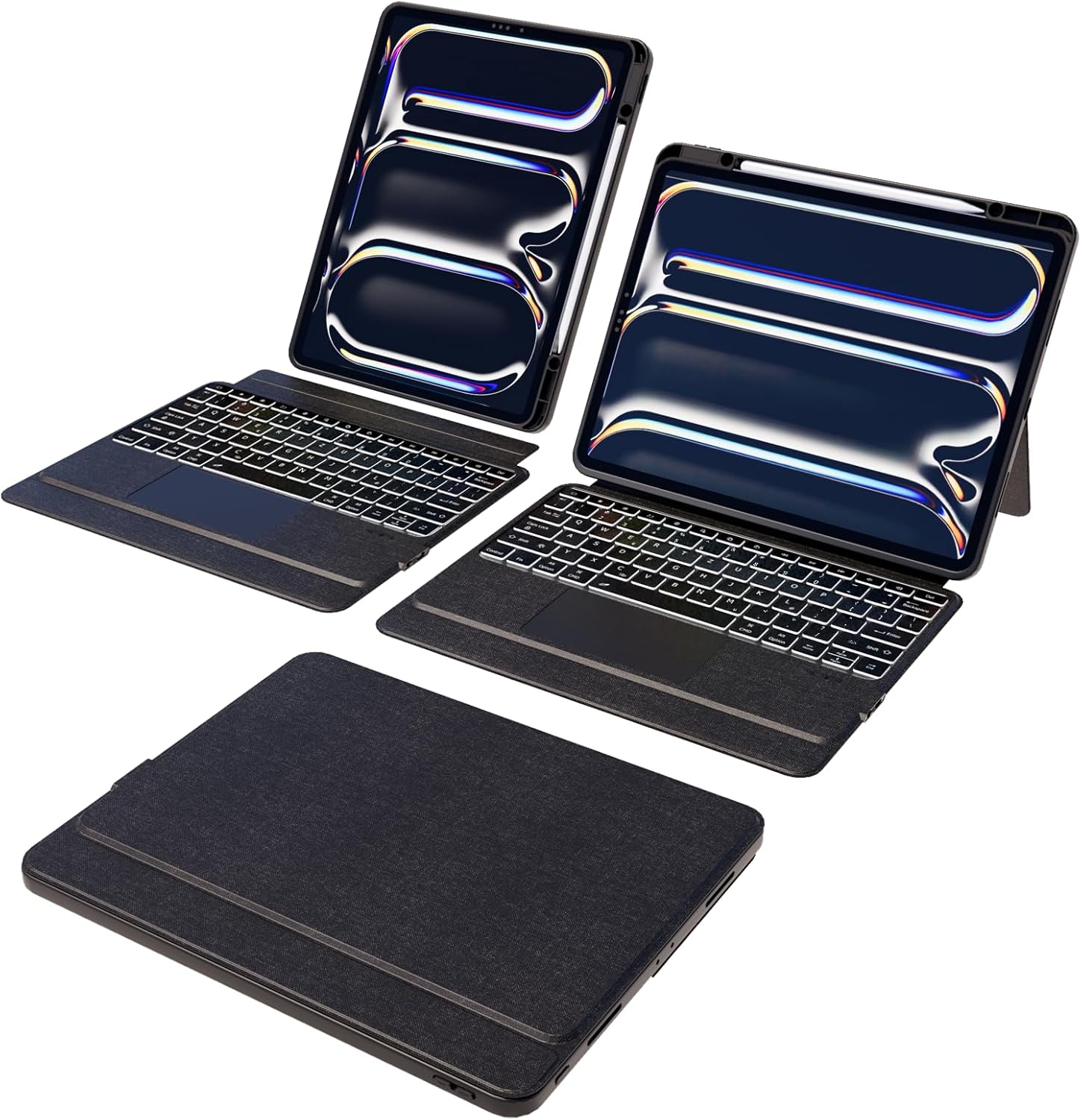 Doohoeek iPad Keyboard Case, iPad Pro 13-inch (M4) UK Layout Magnetic Detachable