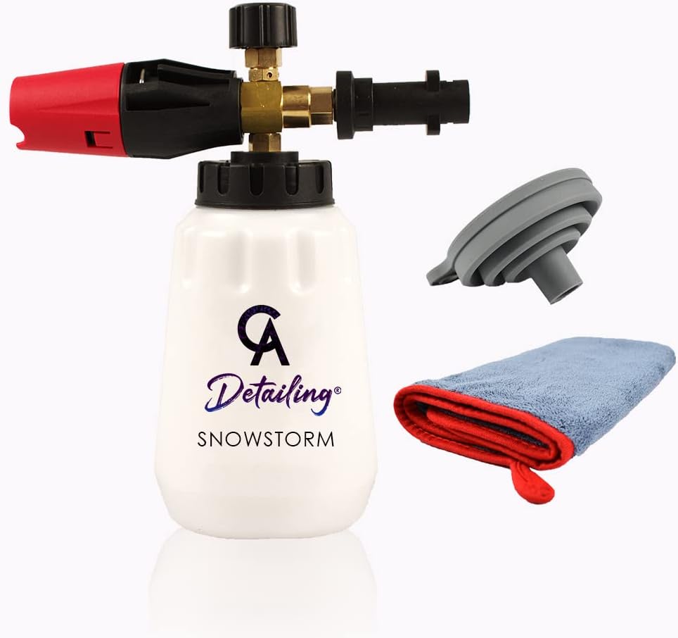 CA Detailing Snow Foam Lance for Karcher Accessories 1 Litre Bottle Foam Gun Cannon Set