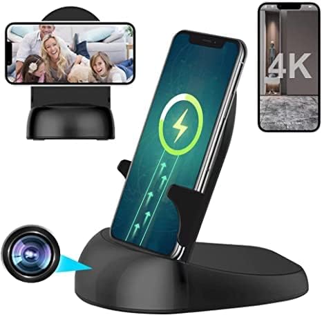 Security camera WiFi Wireless Charger, Motion Activated,HD1080P\/4K (Rotate Lens) with 250\u00b0Viewing Angle, for Home Office Security(2.4\/5G)