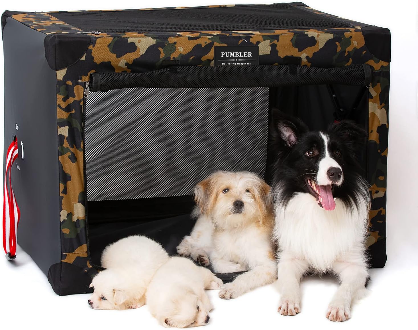 Collapsible Dog Crate Dog Carrier Portable and Travel Friendly Soft-Sided Fabric