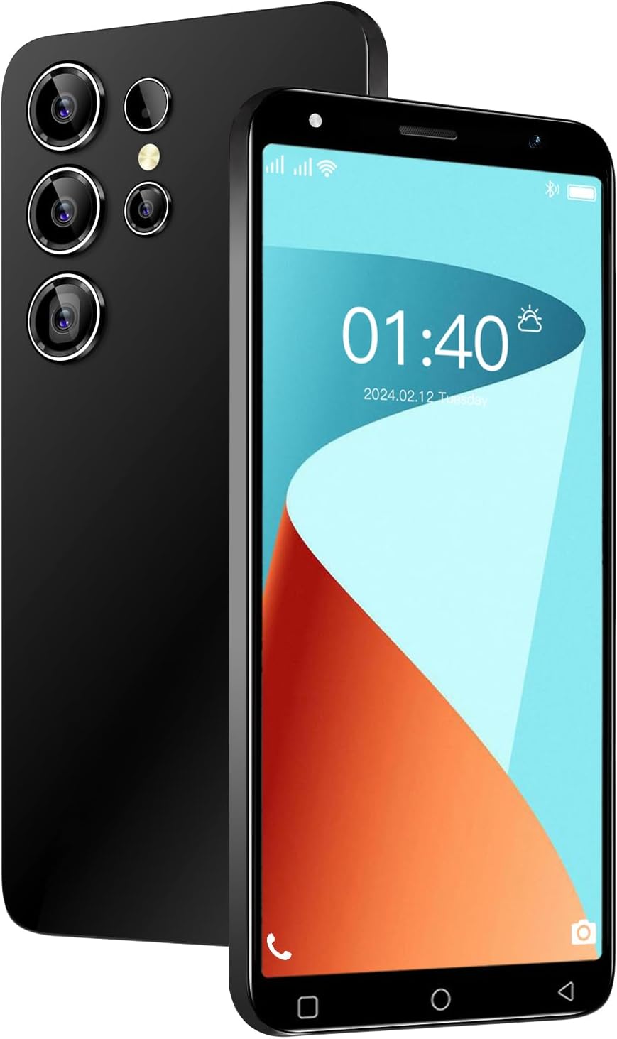 4G Smartphone Mobile Phone, 2GB RAM+16GB ROM, up to 128GB, 5.0\" HD Display, Dual SIM, Dual Camera, Android 10.0 OS, Wifi, Bluetooth, Lilcost