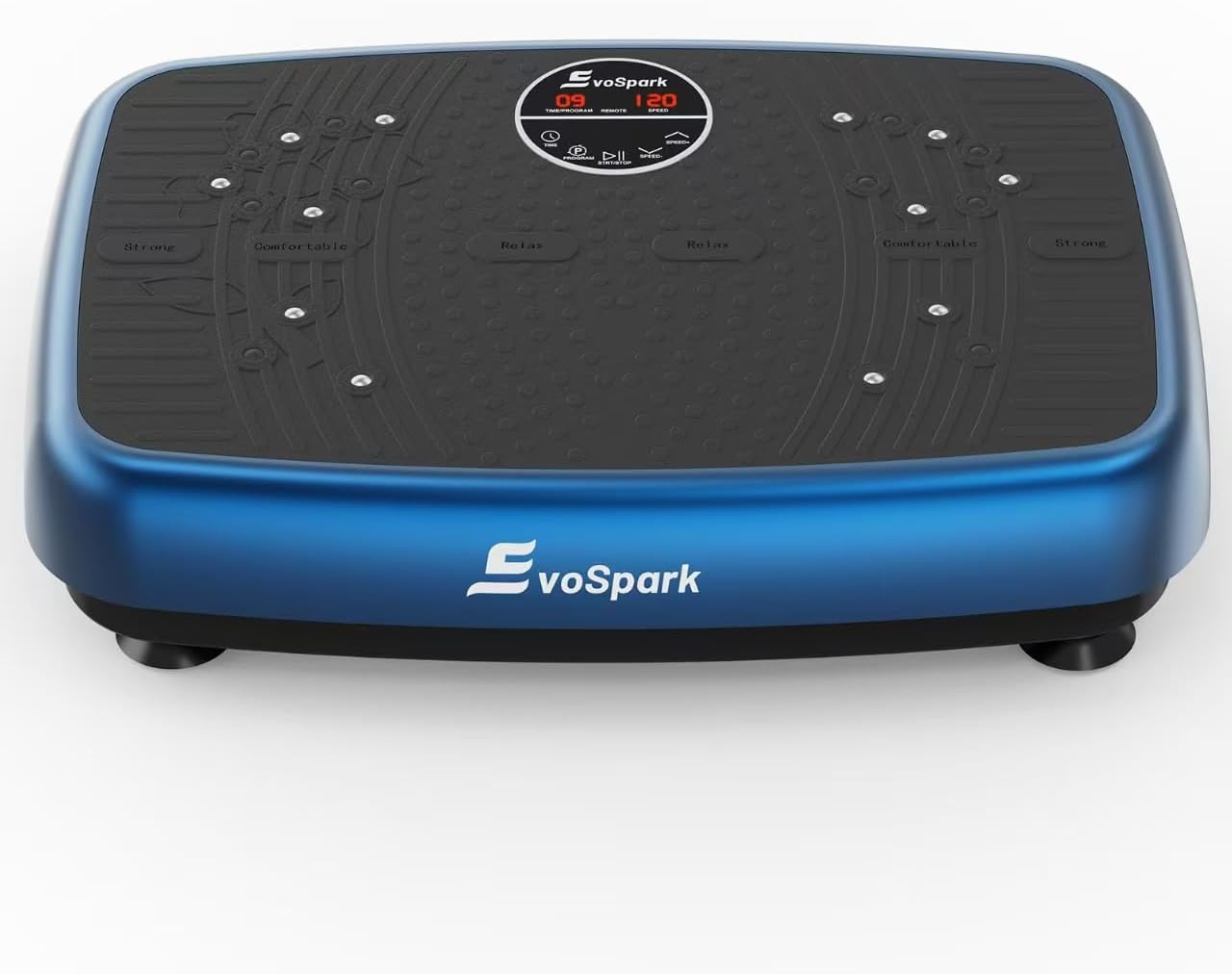 Compact Quiet Vibration Plate, Powerful Whole Body Workout, Exercise at Home, Evospark