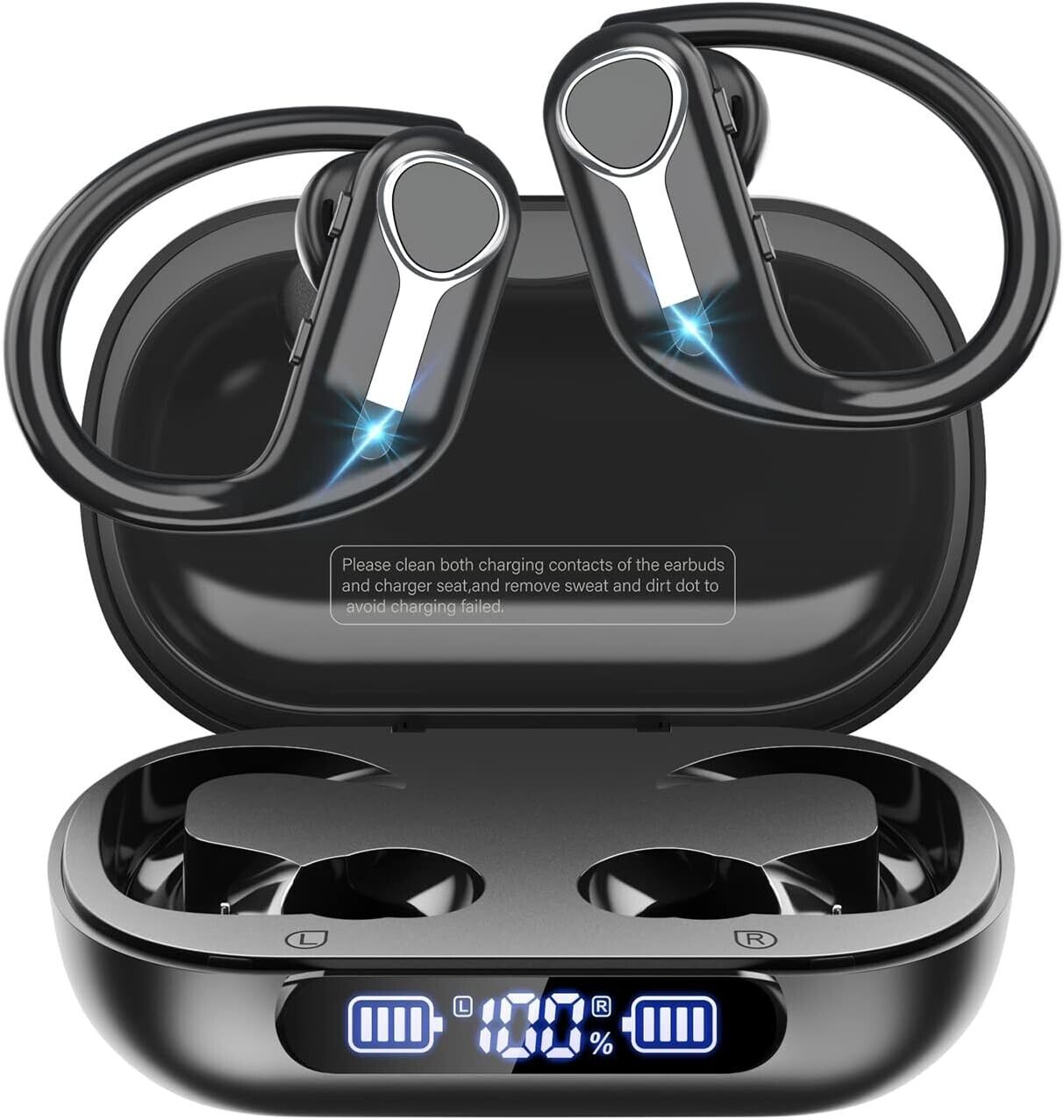 Pollway Wireless Earbuds, In-Ear Bluetooth 5.3 Wireless Earphones with 1800mAh