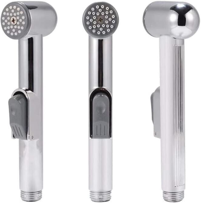 Universal Bargin Muslim SHATAFF Chrome Bidet Hose Douche Hand Shower Spray