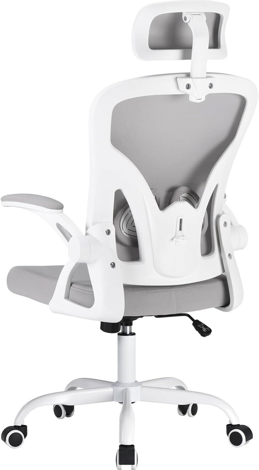 Farini Office Desk Chair with Flip-Up Armrest,High Back Ergonomic Computer Chair