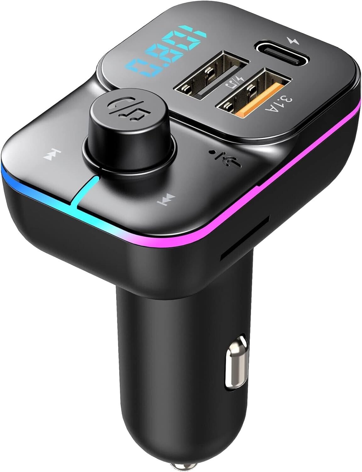 Bluetooth Car Adapter, KEVNYEX FM Bluetooth Transmitter Car Radio, Car Bluetooth