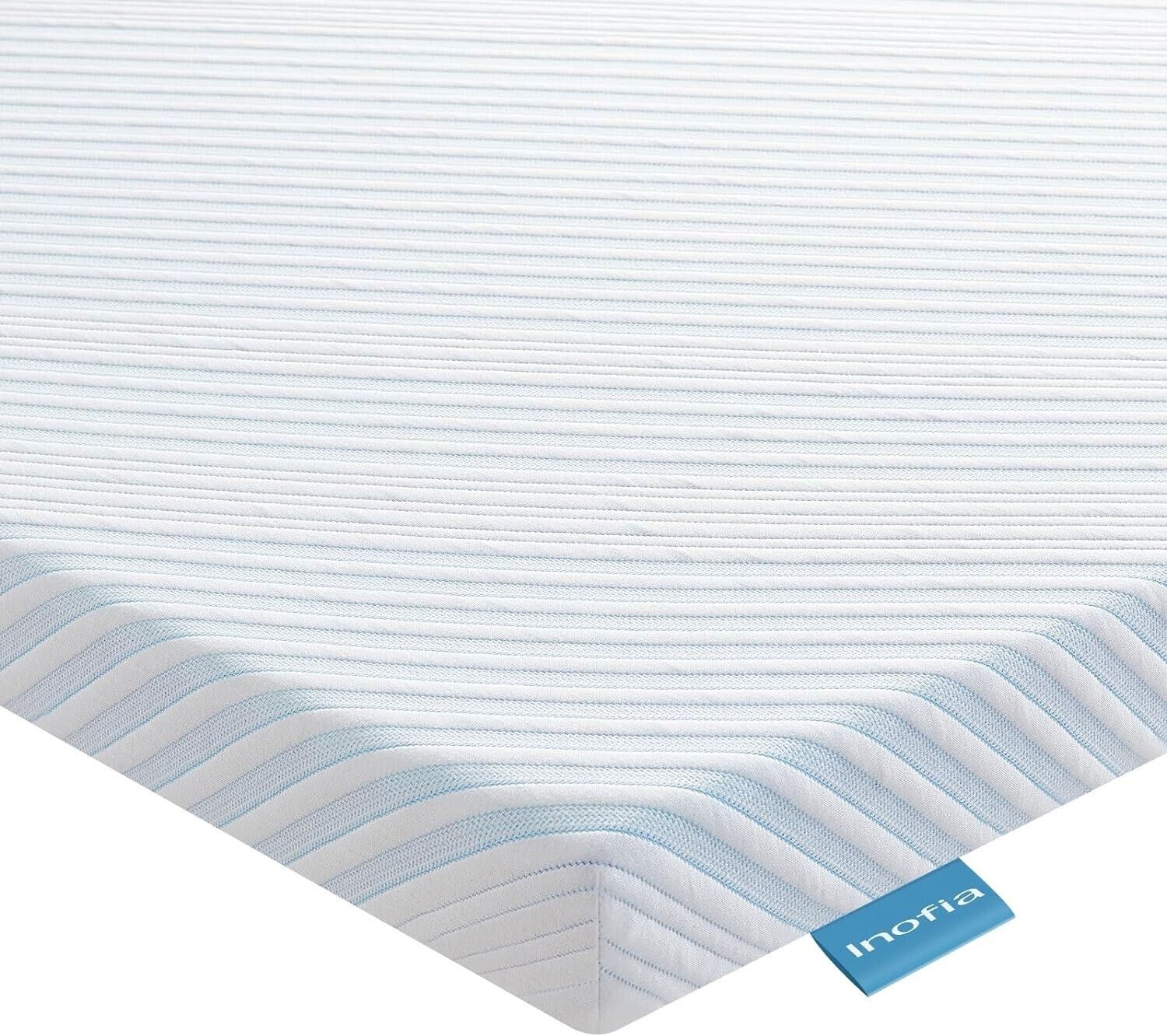Inofia King Mattress Topper Gel Memory Foam, 5CM Dual Layer Topper