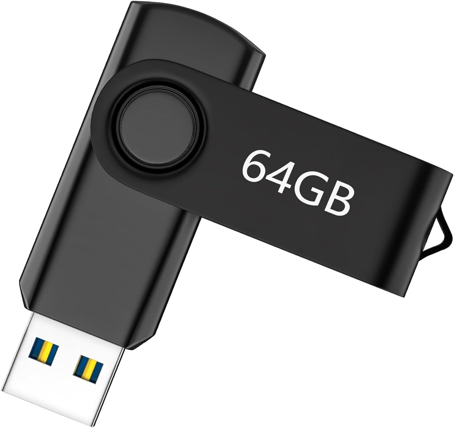 USB Flash Drive 64GB High Speed USB Stick with Rotation Design Memory