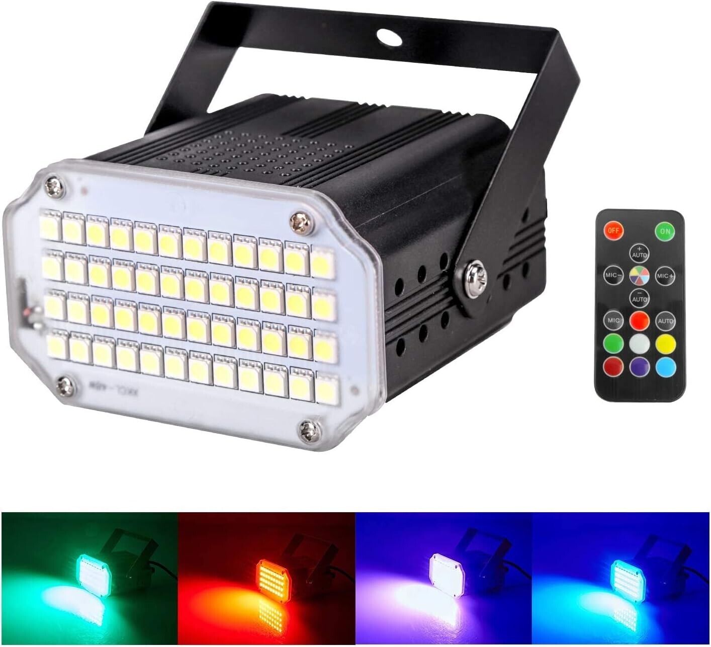 48Pcs MINI Strobe LED Light, for Parties Disco DJ Bedroom Stage