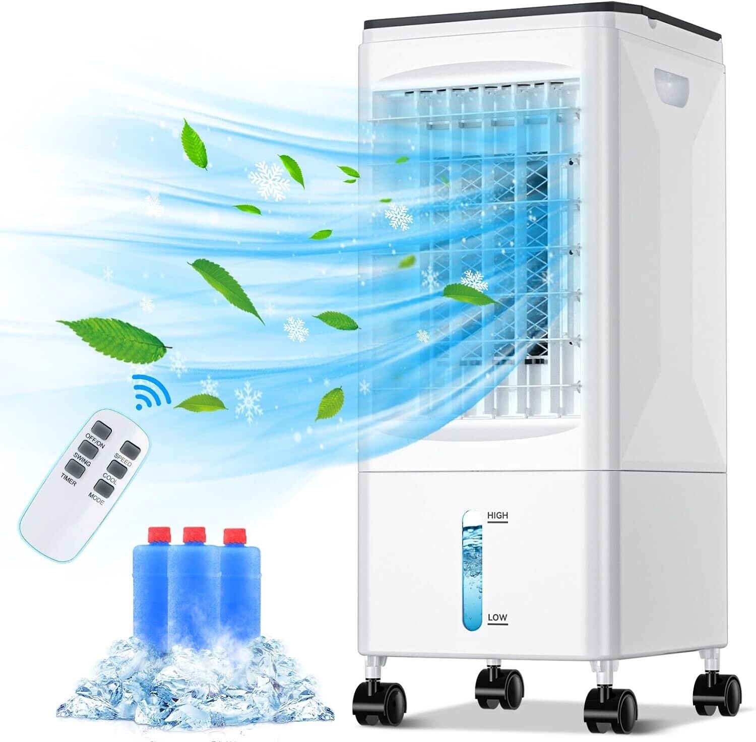 Mobile Air Conditioner 4 IN 1 Evaporative Air Cooler, Humidifier