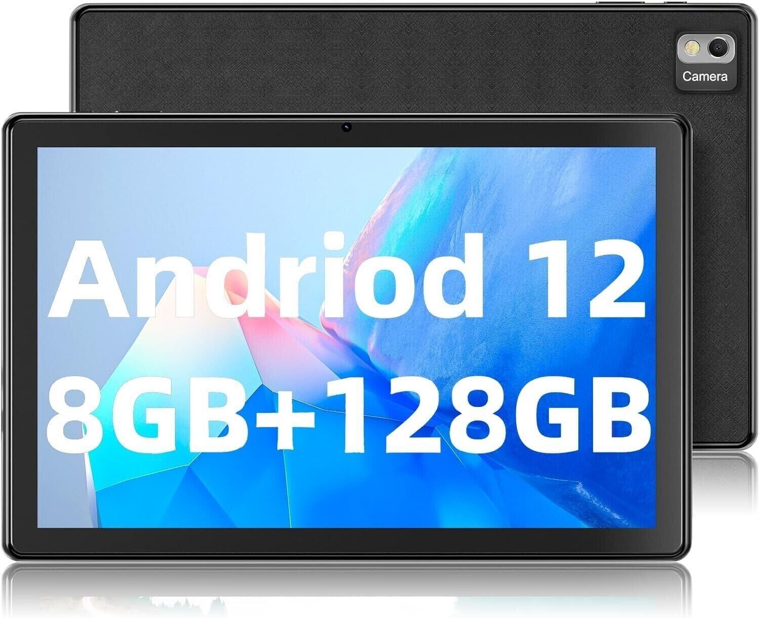 Android 12 10.1\" Tablet, 8GB RAM 128GB Storage, 800x1280 IPS, SGIN T10Pro