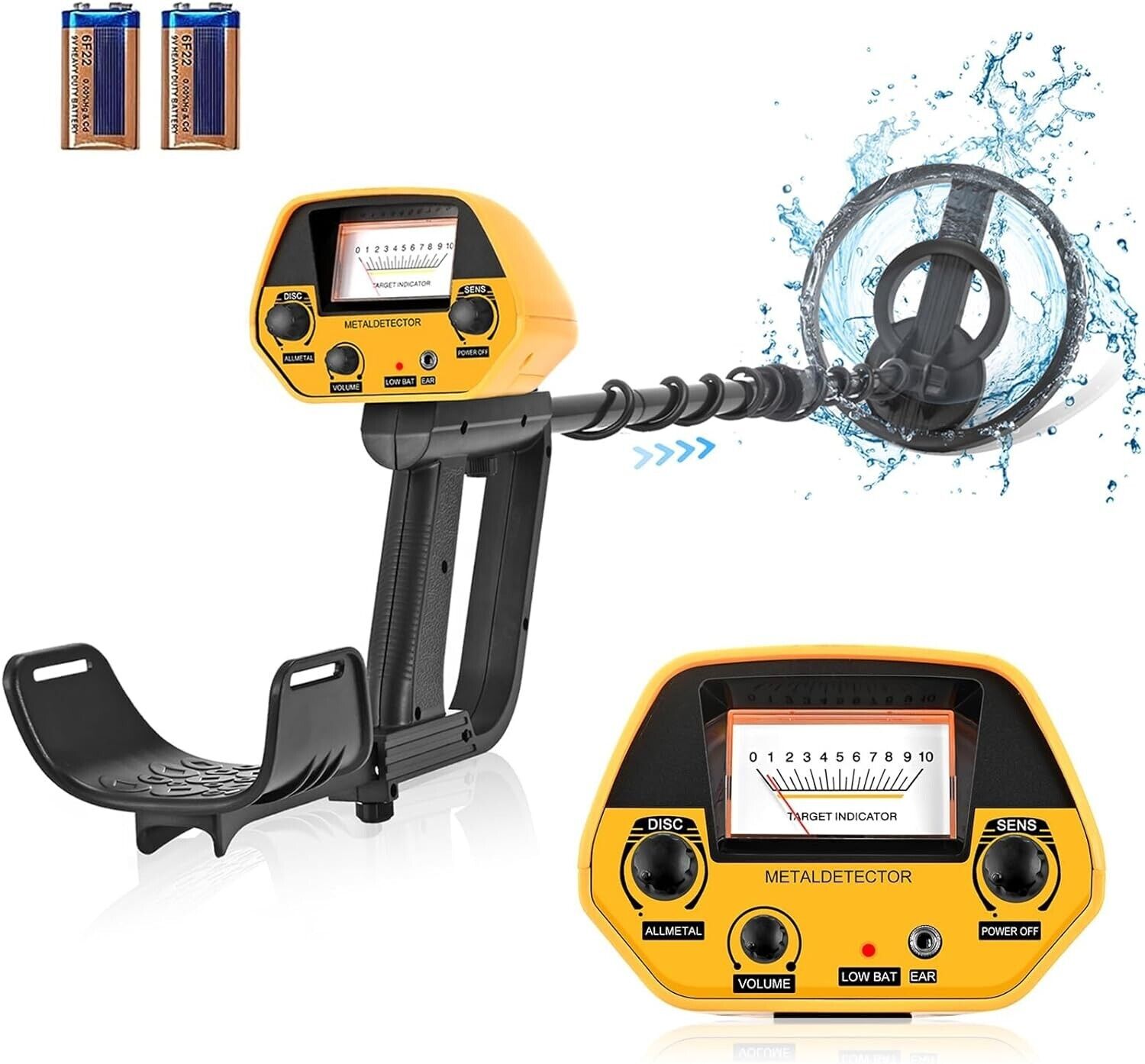 GJCrafts Metal Detector, High Accuracy Metal Detector, 78-108cm