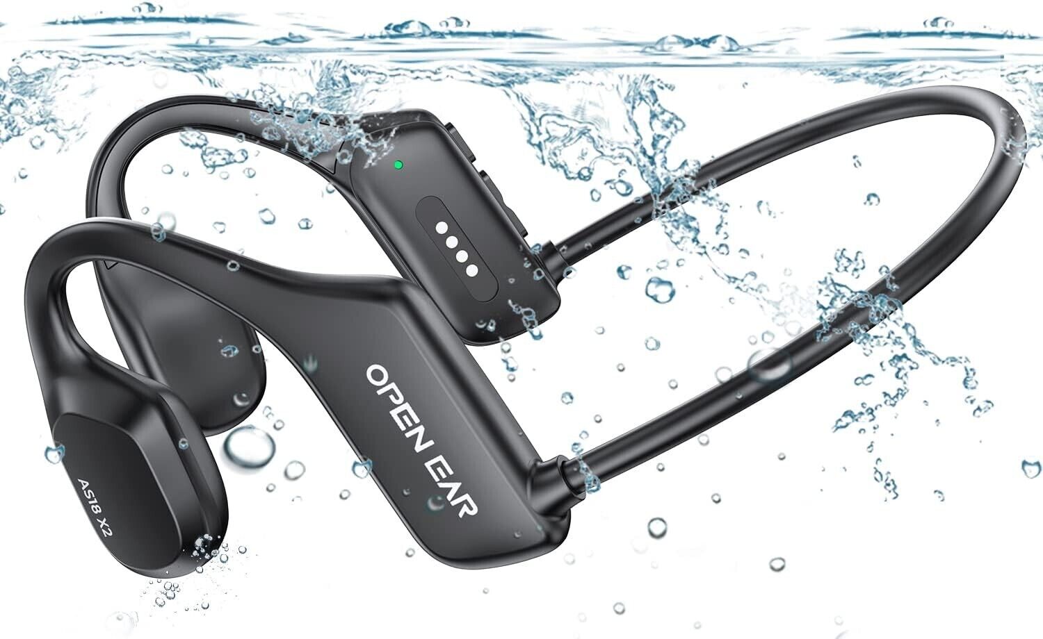 Keyoung Bone Conduction Headphones, IP68 Waterproof Swimming Headphones