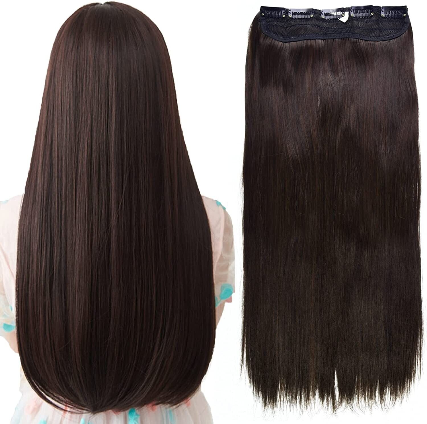 Vlasy Clip in Hair Extensions,20inch 110g Synthetic Fiber Hair Extensions Clip