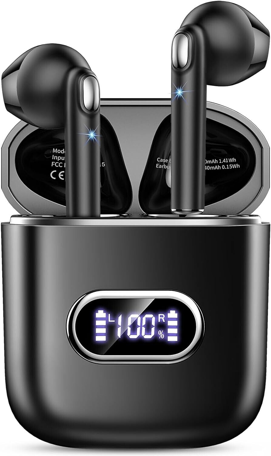 Bluetooth headphones,wireless headphones Bluetooth 5.3 with HD microphone,in-ear