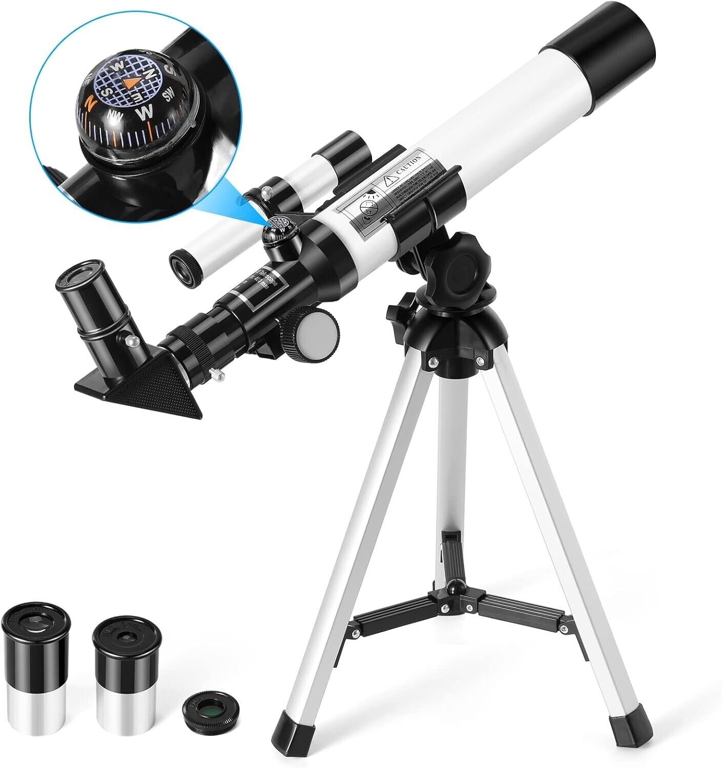 Telescope for Kids, Uverbon F40040 Astronomical Telescopes with Finder Scope