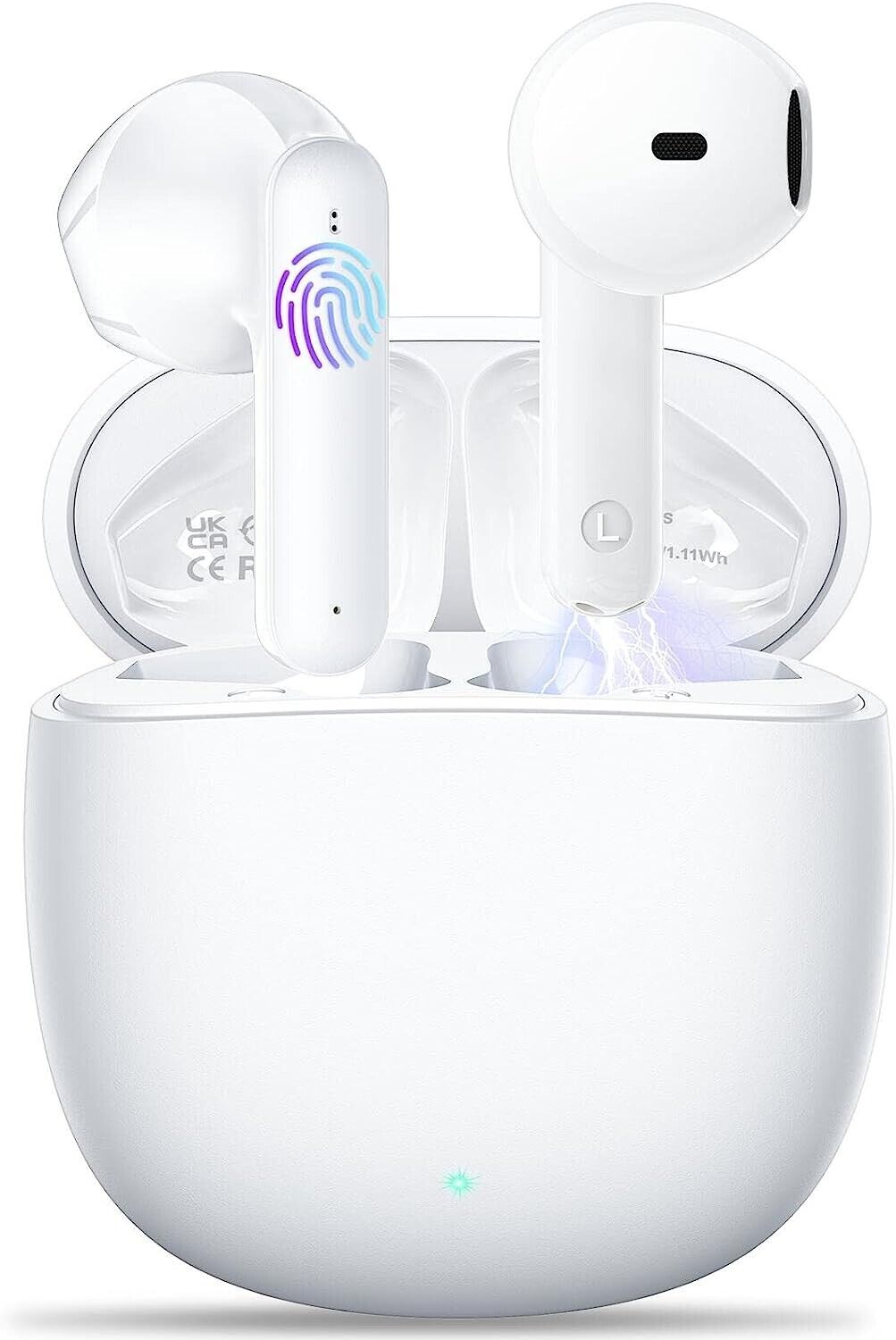 Wireless Headphones,Wireless Earbuds Bluetooth with 4 Mic Call Noise Cancelling
