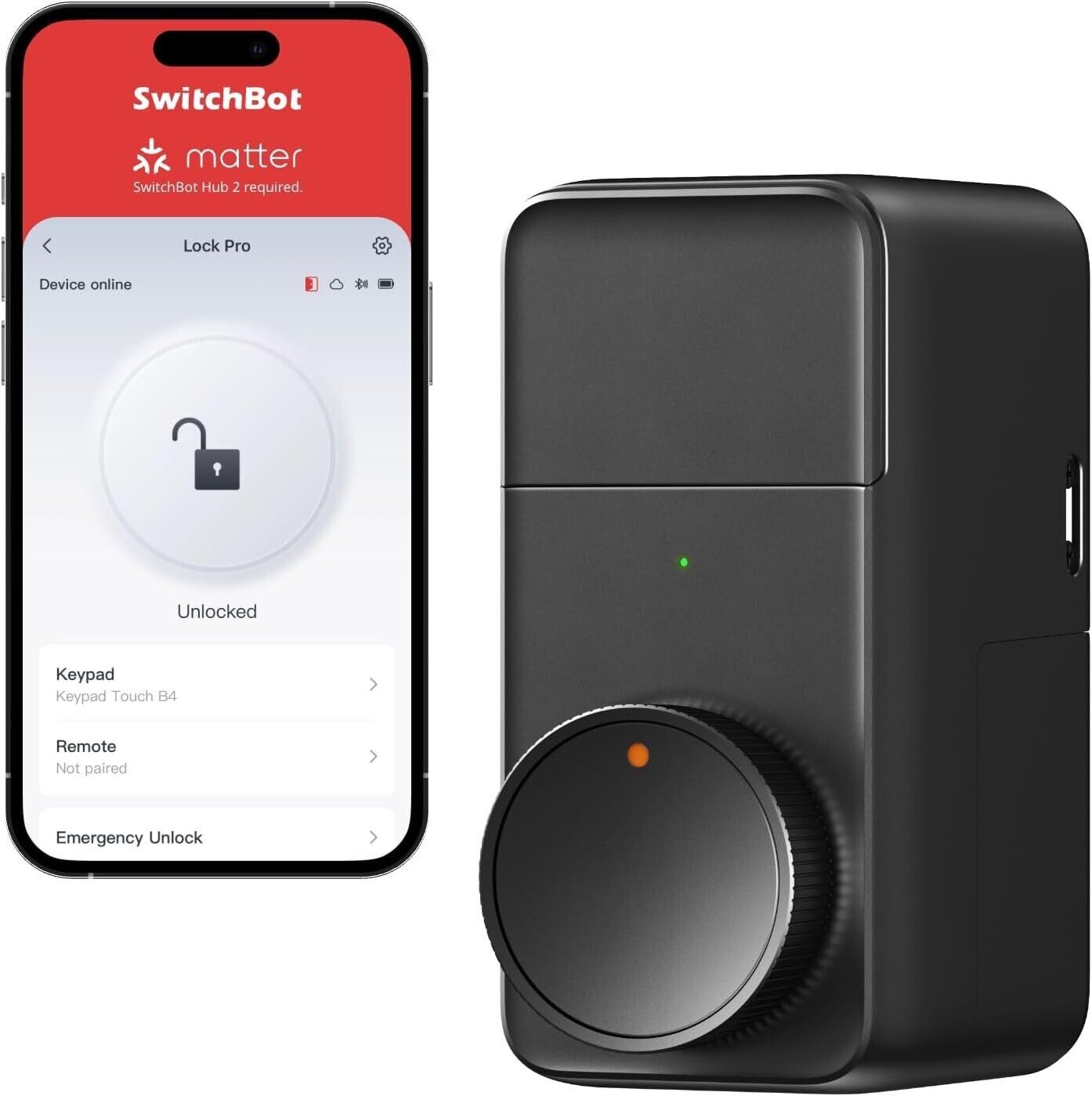 SwitchBot Smart Lock Pro, Keyless Entry Door Lock, Smart Door Lock,
