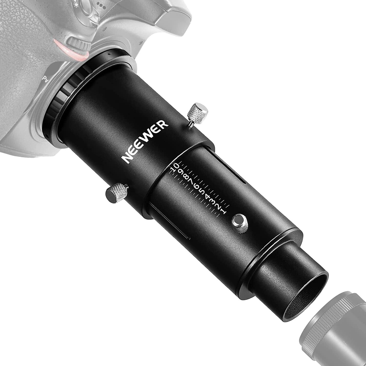 Neewer 1.25\u201d Variable Telescope Camera Adapter & 1.25\" Extension Tube Kit.
