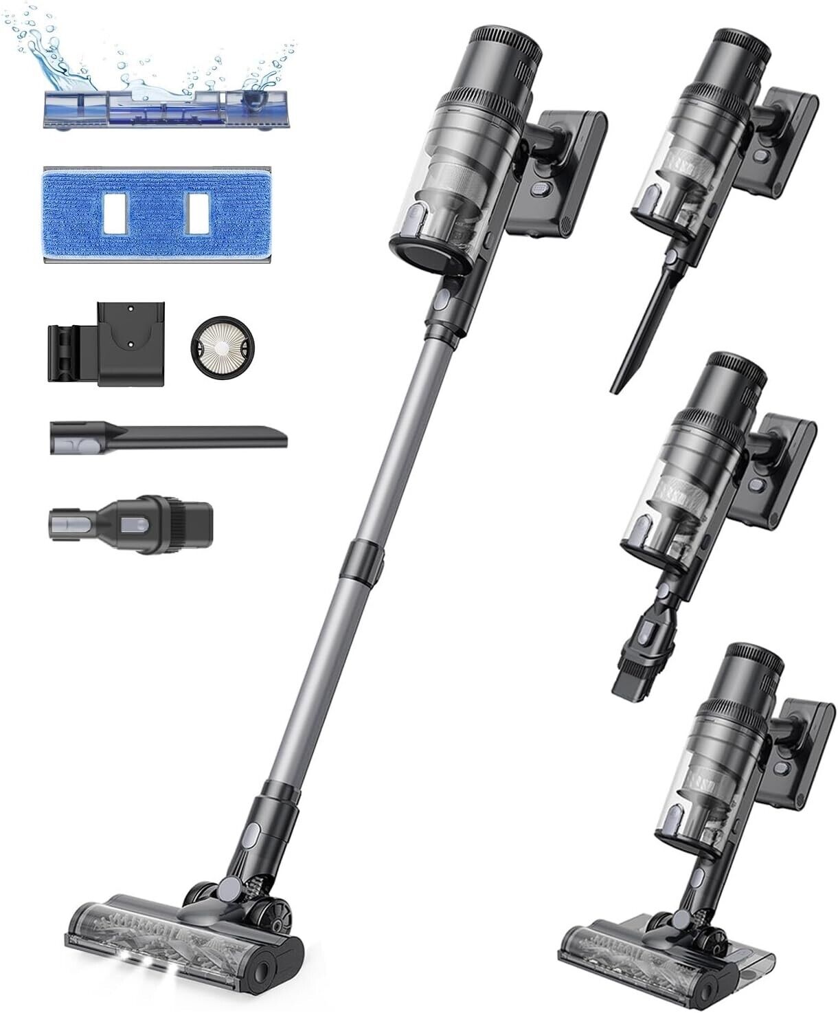 Proscenic P11 Mopping Cordless Vacuum Cleaner, Wet and Dry 35Kpa