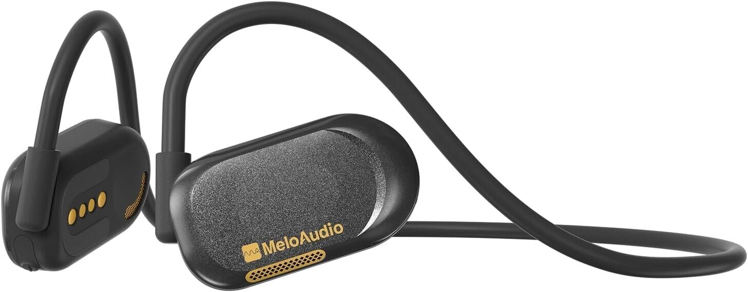 MeloAudio Open-Ear Headphones Bluetooth Earbuds, Running Headphones with Noise