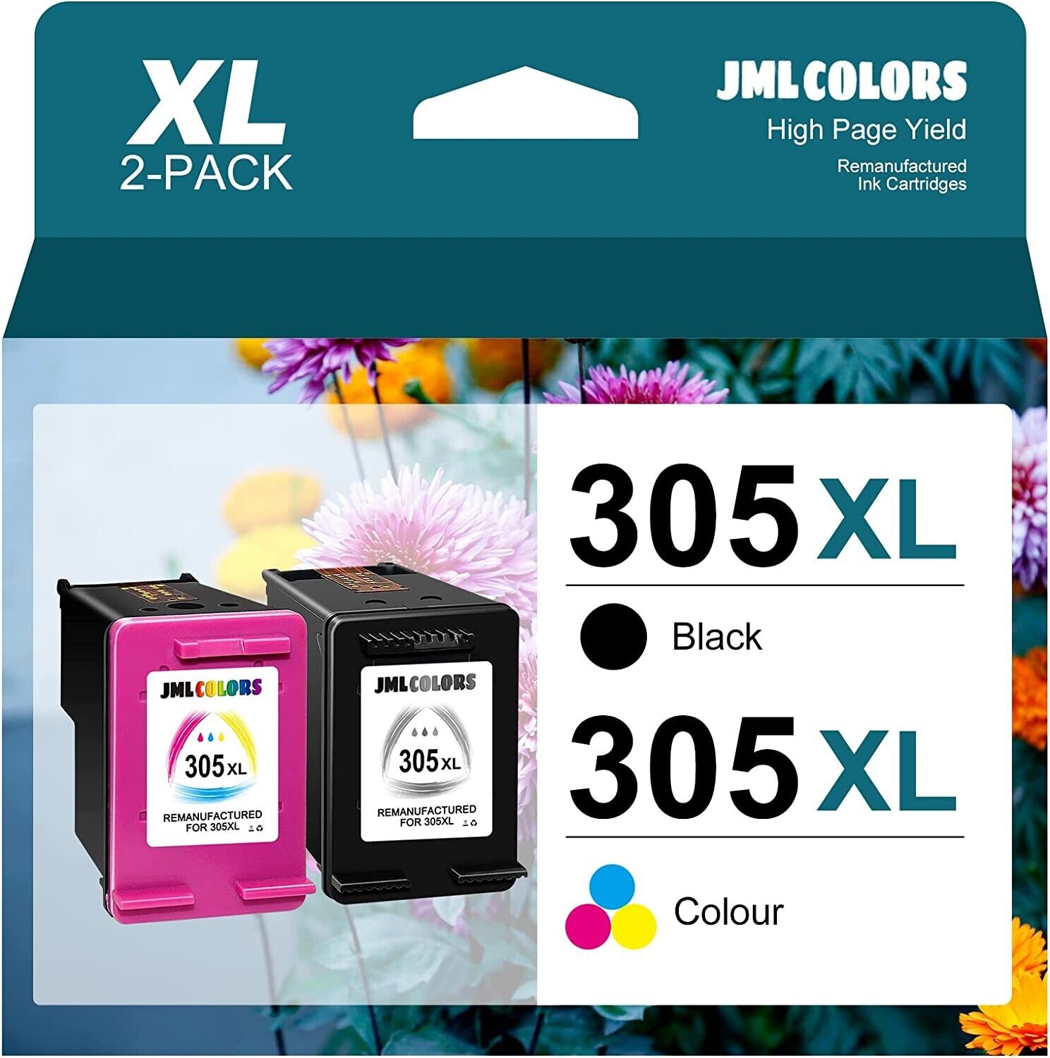 JMLCOLORS 305 Ink Cartridges Black and Colour, 305XL Ink Cartridges Replacement