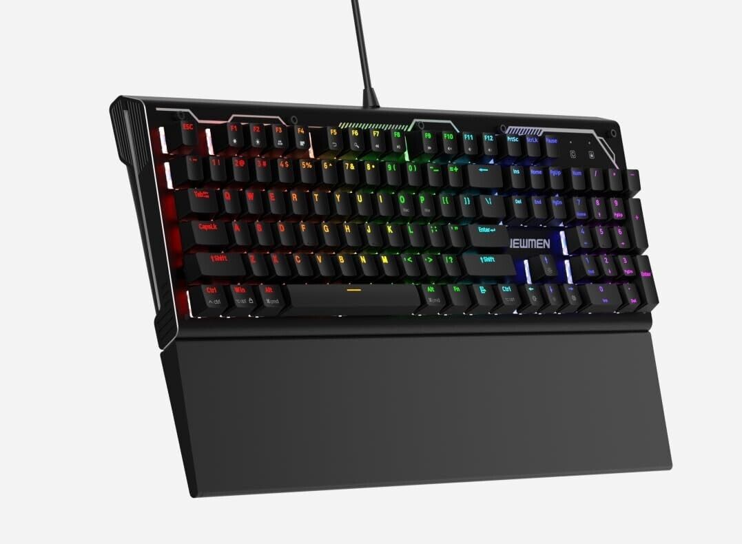 NEWMEN GM101 Mechanical Gaming Keyboard(Blue Switches),Wired RGB Backlit