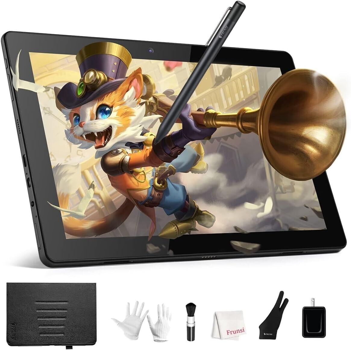 Frunsi Standalone Drawing Tablet with No Computer Needed, 10 inch Drawing Tablet
