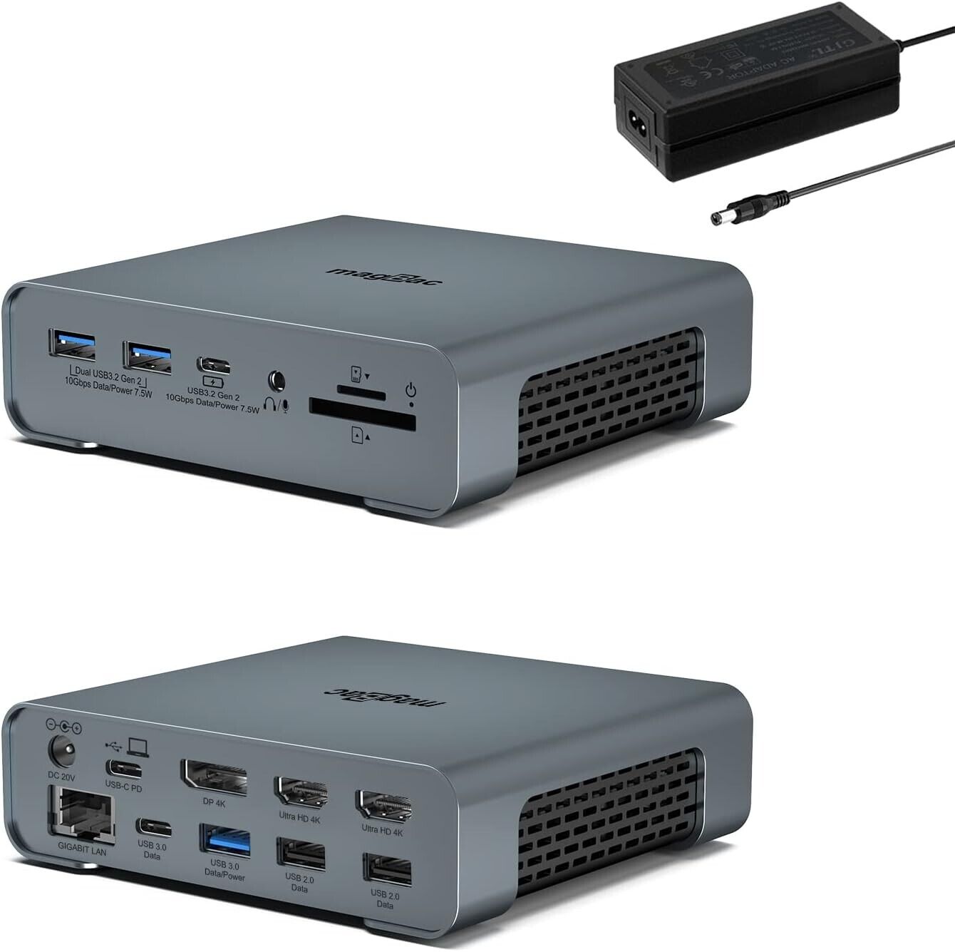 USB C Docking Station Triple Monitor,16 in 1 Laptop Docking Station USB C Dock