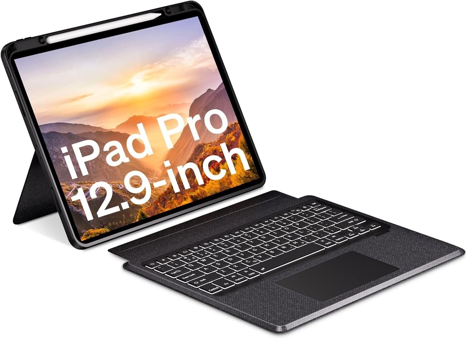 Doohoeek Keyboard Case with Trackpad for iPad Pro 12.9 Inch 2022 (6.Gen\/5. Gen\/4