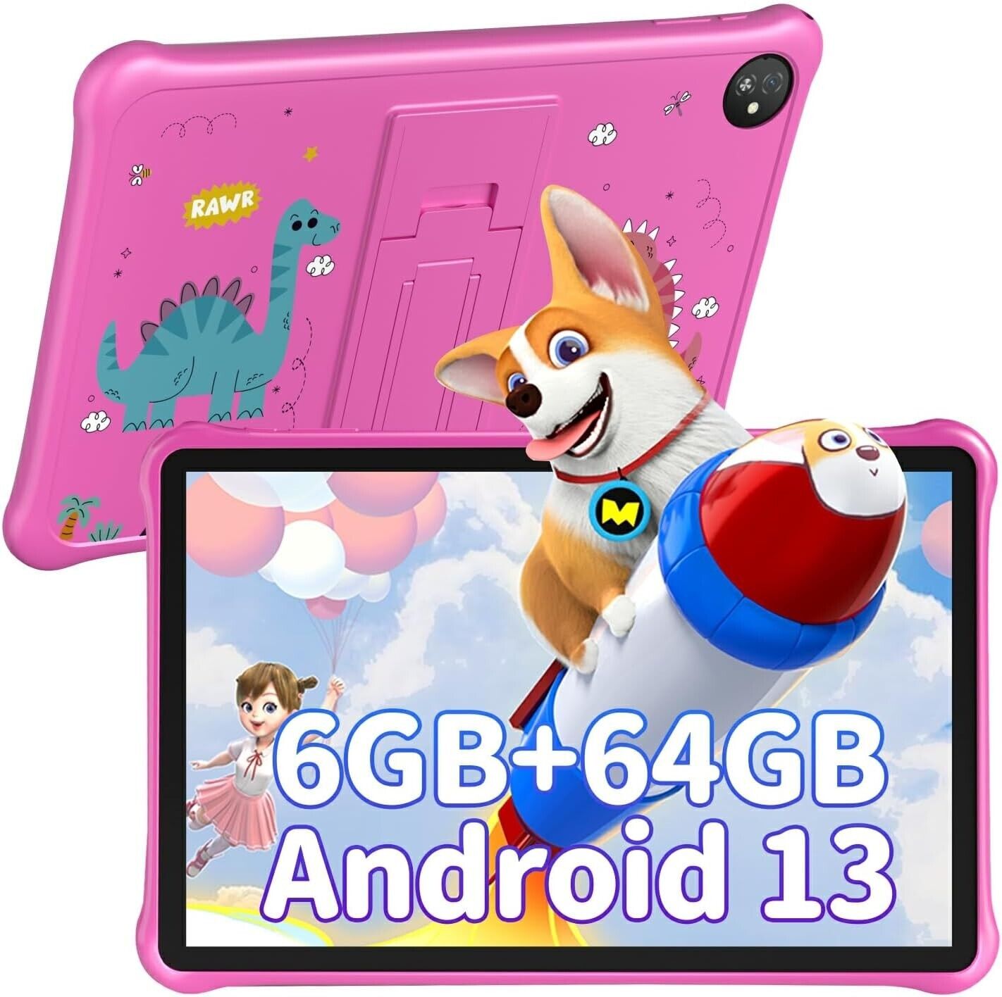 Blackview Kids Tablet 10 inch Tab30Kids, 6+64GB\/2TB TF Tablet for Kids, WIFI6