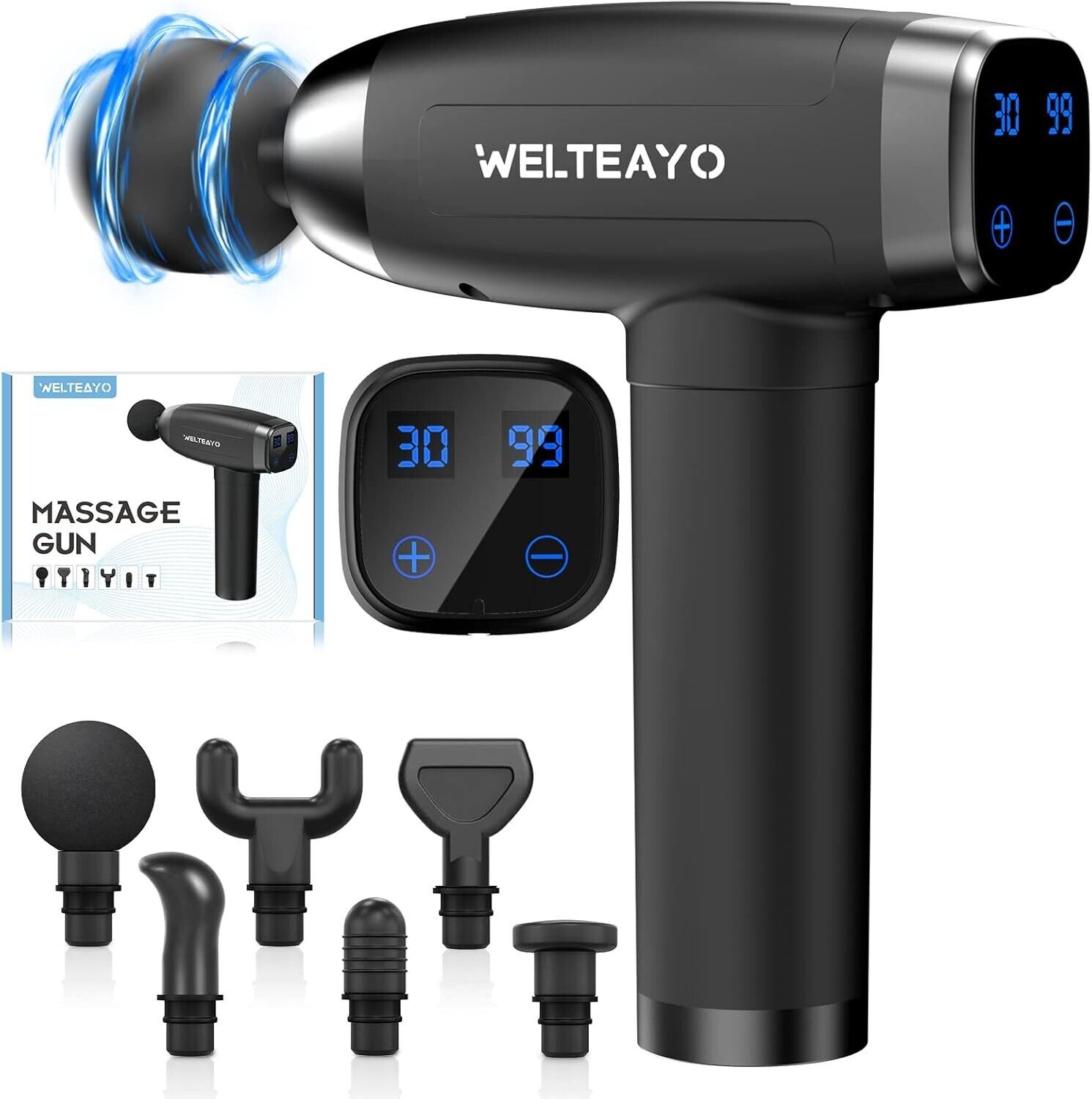 Massage Gun Deep Tissue,,Quiet Professional Handheld 30 Speeds