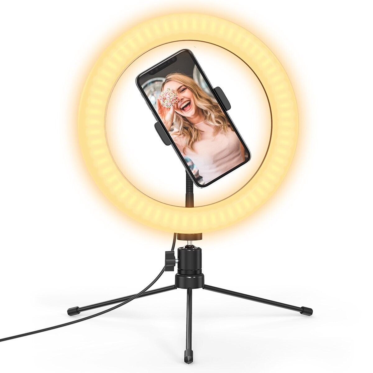 10.2 Ring Light with Stand, LED Ring Light with Stand and Phone Holder