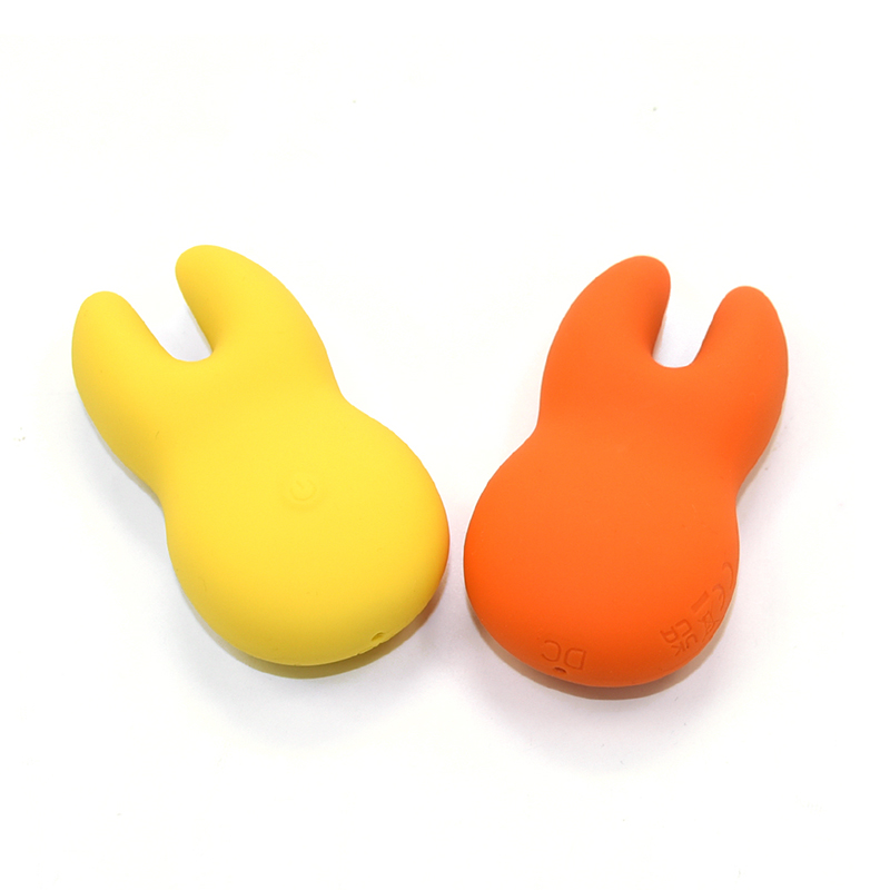 Mini Rabbit Ears Vibrator Sex Toy, USB rechargeable Fast Charging Silicone External Massager, 10-frequency vibration massage, Wosilicone