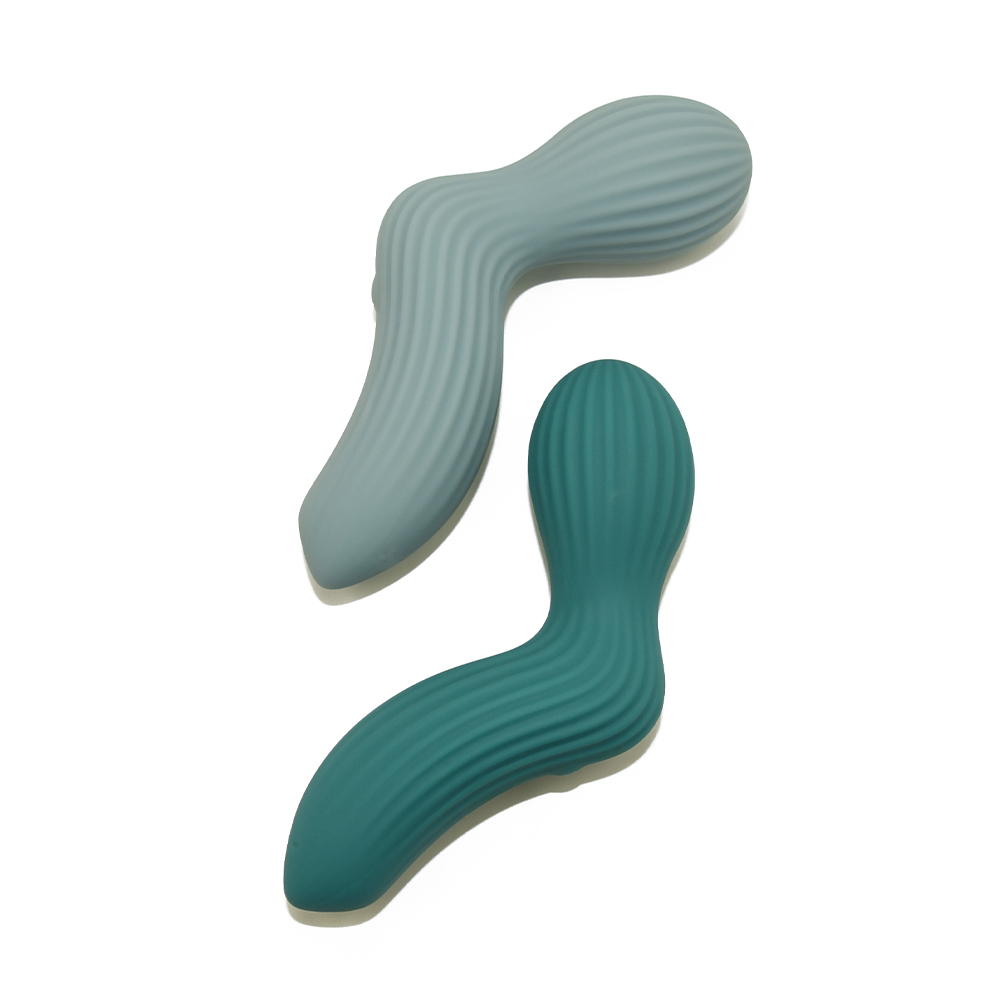Ribbed Vibrator Sex Toy, External Use, USB rechargeable Fast Charging, 8-frequency Silicone Vibration Massager, Wosilicone