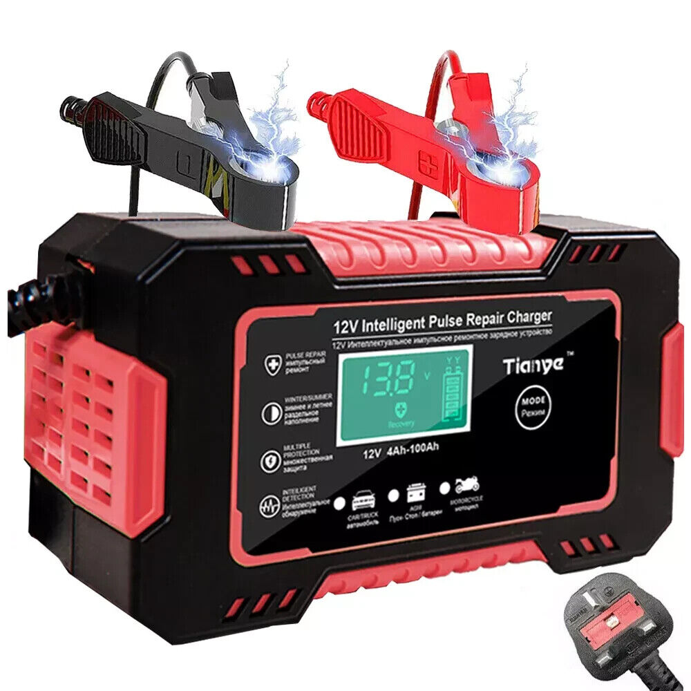 Smart Car Battery Charger 12V 6A Intelligent Automatic Pulse Repair AGM GEL EFB